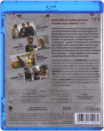 Flickering Lights / The Green Butchers / Adam's Apples / Men & Chicken (Migające światła / Zieloni rzeźnicy / Jabłka Adama / Mężczyźni i kurczaki) [4xBlu-Ray]
