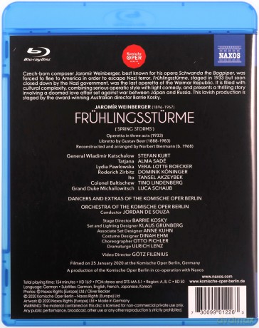 Jaromir Weinberger: Fruhlingsstürme [Blu-Ray]