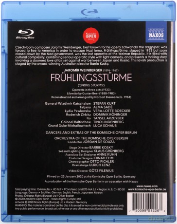 Jaromir Weinberger: Fruhlingsstürme [Blu-Ray]