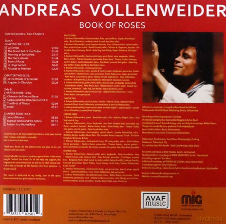 Andreas Vollenweider: Book Of Roses [Winyl]