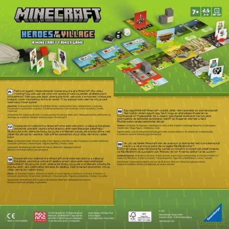 Minecraft dla dzieci: Uratuj wioskę [GRA PLANSZOWA]