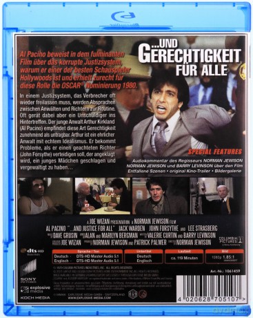 ...and justice for all (...I sprawiedliwość dla wszystkich) [Blu-Ray]