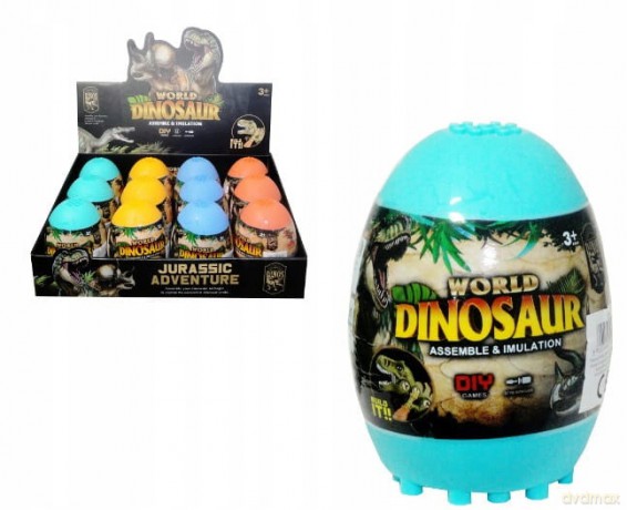 Dinozaur do skręcania w jajku [FIGURKA]