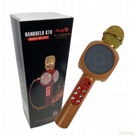 Mikrofon bluetooth światło i dźwięk