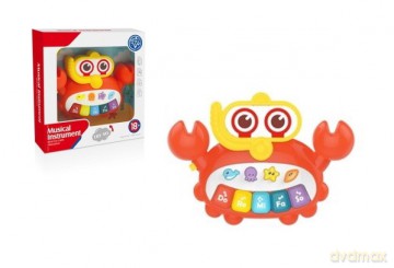 Pianinko krab zabawka dla malucha