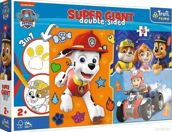 Puzzle 15 GIANT Poznaj Psi Patrol