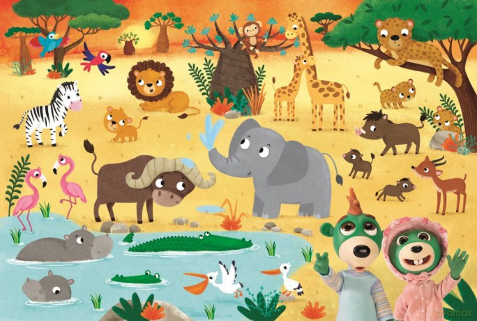 Puzzle 24 Supe Maxi Bobaski na safari