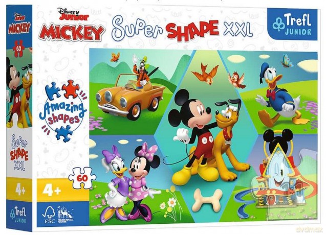 Puzzle 60 XXL Z Mikim zawsze jest wesoło!
