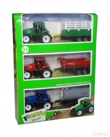 Traktor 3 szt. z przyczepami