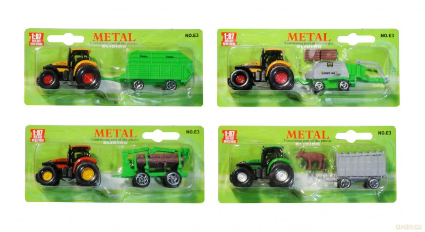 Traktor z przyczepą