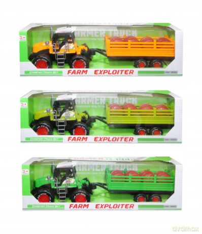 Traktor z przyczepą