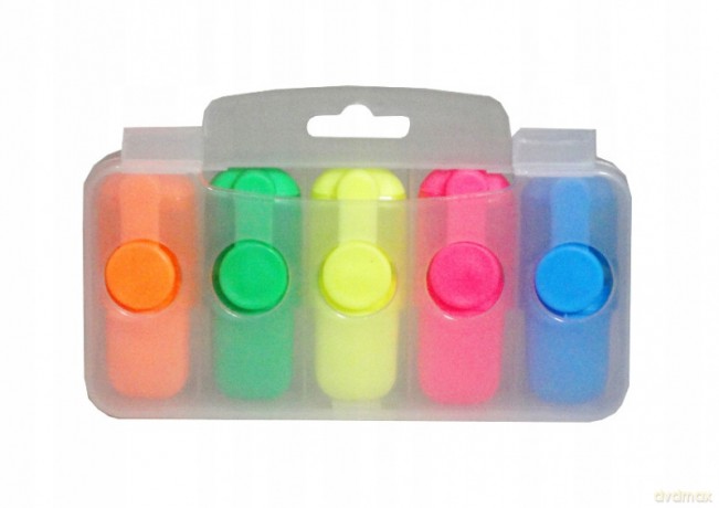 Zakreślacz w etui 5 szt. 162956 9555 1051