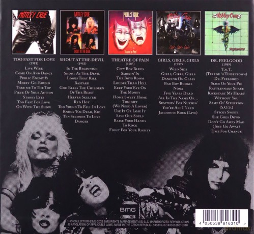 Motley Crue: Crücial Crüe - The Studio Albums 1981-1989 (Limited) [5CD]