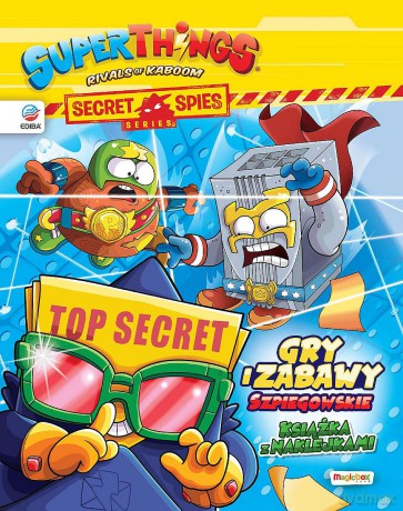 SuperZings. Książka z naklejkami. seria Secret Spies [KSIĄŻKA]