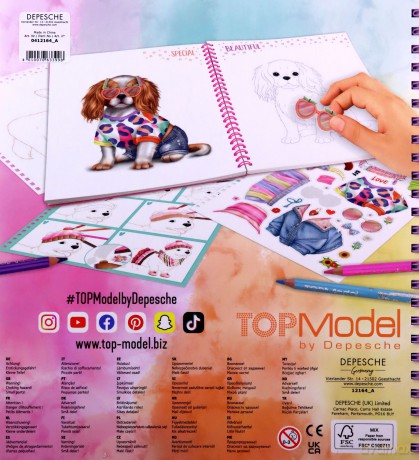 Szkicownik Doggy TOP Model z naklejkami 12164A