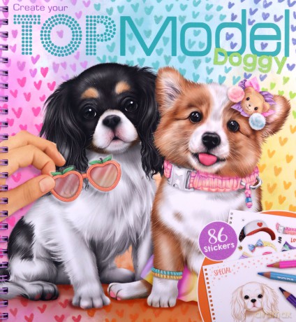 Szkicownik Doggy TOP Model z naklejkami 12164A