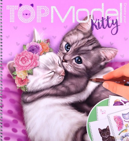 Szkicownik Kitty TOP Model z naklejkami 12282A
