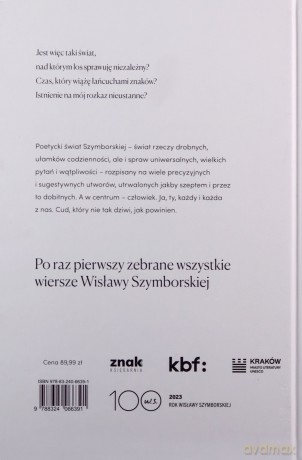 Wiersze wszystkie - Wisława Szymborska [KSIĄŻKA]