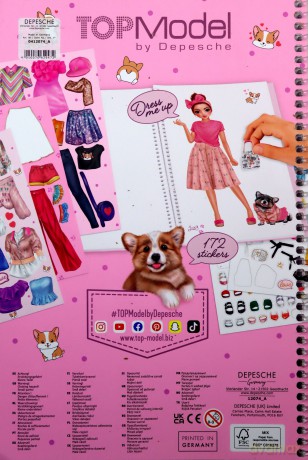 Zestaw Dress Me up big TOP Model z naklejkami 12074A