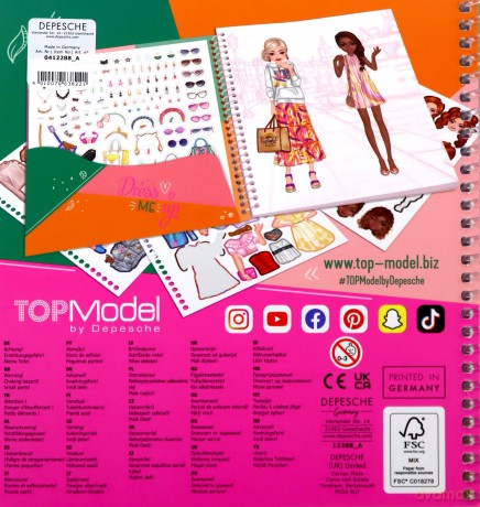 Zestaw Dress Me Up TOP Model z naklejkami 12288A