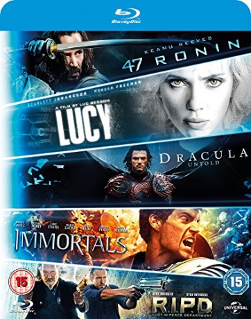 47 Ronin / Lucy / Dracula Untold / Immortals / R.I.P.D. (47 roninów / Lucy / Dracula: Historia nieznana / Immortals. Bogowie i herosi / R.I.P.D. - Agenci z zaświatów) [5xBlu-Ray]
