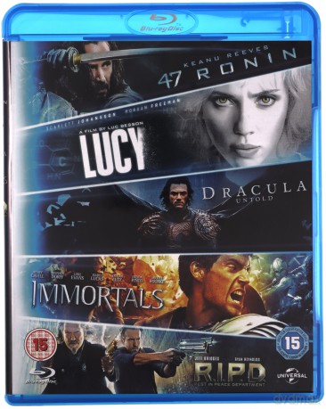 47 Ronin / Lucy / Dracula Untold / Immortals / R.I.P.D. (47 roninów / Lucy / Dracula: Historia nieznana / Immortals. Bogowie i herosi / R.I.P.D. - Agenci z zaświatów) [5xBlu-Ray]