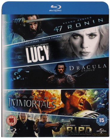 47 Ronin / Lucy / Dracula Untold / Immortals / R.I.P.D. (47 roninów / Lucy / Dracula: Historia nieznana / Immortals. Bogowie i herosi / R.I.P.D. - Agenci z zaświatów) [5xBlu-Ray]