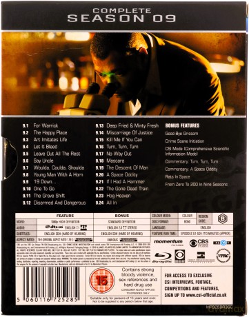 CSI - Crime Scene Investigation - Las Vegas: Season 9 (CSI: Kryminalne zagadki Las Vegas) [6xBlu-Ray]