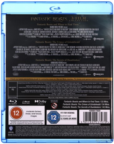 Fantastic Beasts 1-3 Trilogy Collection (Fantastyczne zwierzęta 1-3) [3xBlu-Ray]