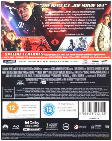 Snake Eyes: G.I. Joe Origins (Snake Eyes: Geneza G.I. Joe) [2xBlu-Ray]