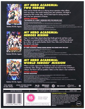 My Hero Academia: 3 Movie Collection [3xBlu-Ray]