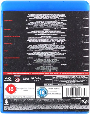 Stephen King 8-film Collection (8xblu-ray) Lektor Pl