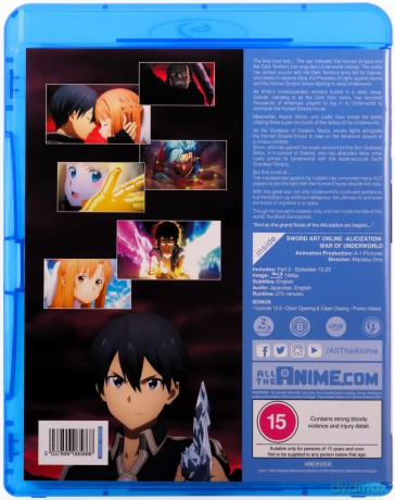 Sword Art Online: Alicization War of Underworld - Part 2 [2xBlu-Ray]