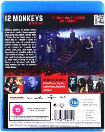 12 Monkeys: The Complete Series (12 małp) [Blu-Ray]