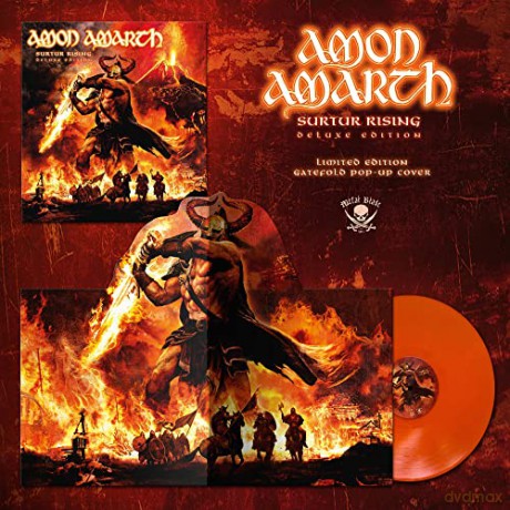 Amon Amarth: Surtur Rising (Orange Marble Pop Up) [Winyl]