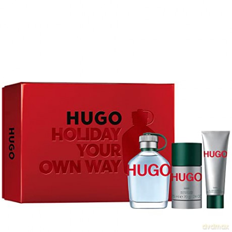 Boss Zestaw (Man Woda toaletowa 125 ml + Deo Stick 75 ml + Żel pod prysznic 50 ml)