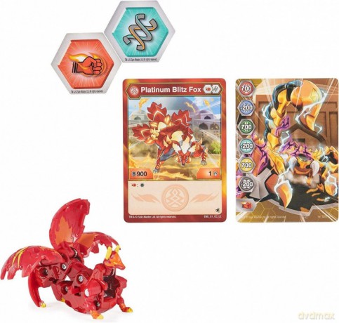 Bakugan Legends kula platinum Blitz Fox Red [FIGURKA]