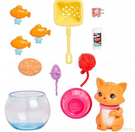 Mini kotek i akcesoria Barbie