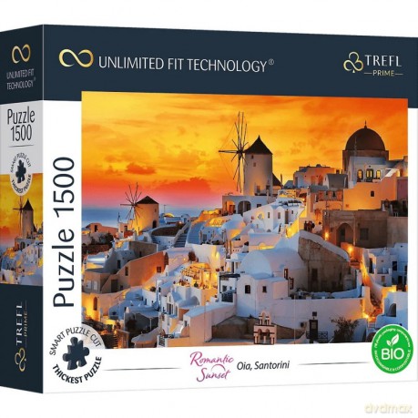 TREFL 1500 el. UFT Zachód słońca, Oia Santorini [PUZZLE]