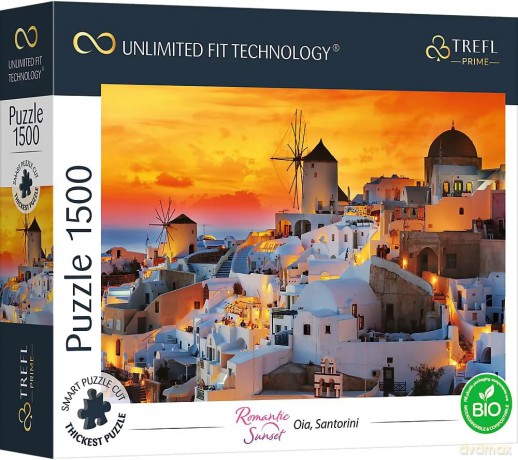 TREFL 1500 el. UFT Zachód słońca, Oia Santorini [PUZZLE]
