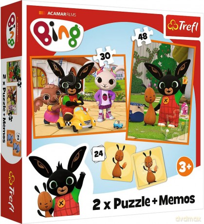 TREFL 2w1 memos Bing z przyjaciółmi [PUZZLE]