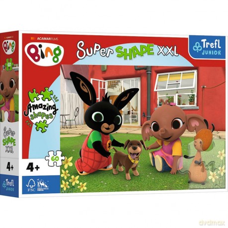 TREFL 60 el. XXL Super Shape Zabawa z pieskiem, Bing [PUZZLE]