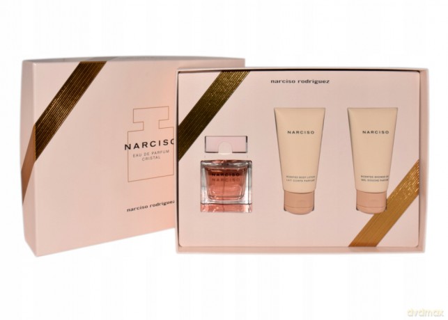 Narciso Rodriguez Set (Cristal Woda perfumowana 50 ml + Body Lotion 50 ml + Żel pod prysznic 50 ml)