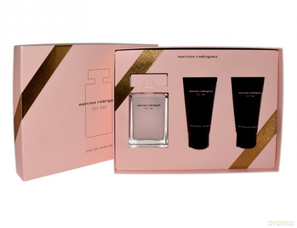 Narciso Rodriguez Set (For Her Woda perfumowana 50 ml + Body Lotion 50 ml + Żel pod prysznic 50 ml)