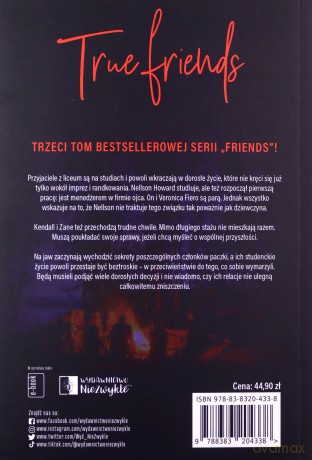 Friends (Tom 3) True Friends - Aleksandra Negrońska [KSIĄŻKA]