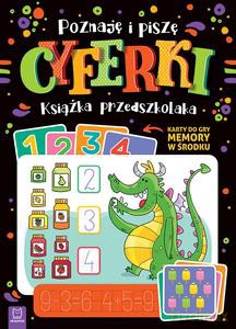 Poznaję i piszę cyferki. Książka przedszkolaka. Karty do gry memory w środku - Agnieszka Bator [KSIĄŻKA]