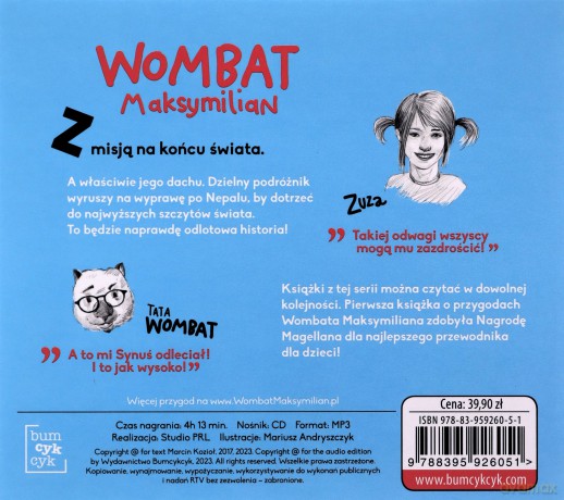 Wombat Maksymilian i misja na dachu świata - Marcin Kozioł [AUDIOBOOK]