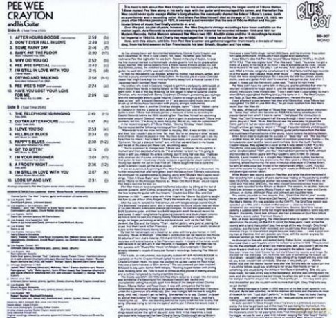 Pee Wee Crayton: After Hours Boogie [Winyl]