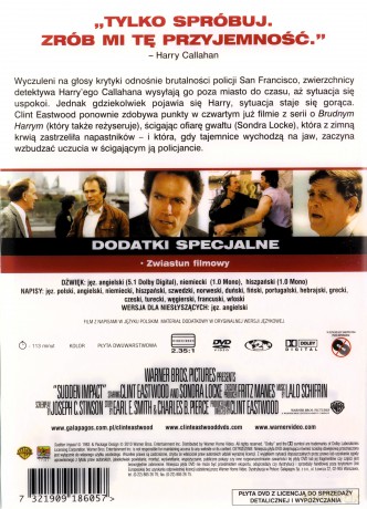 Nagłe zderzenie (Sudden Impact) [DVD]