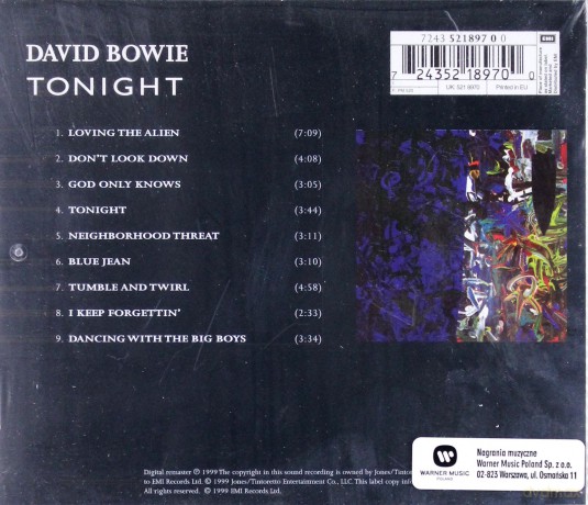David Bowie: Tonight [CD]